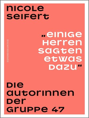 cover image of "Einige Herren sagten etwas dazu"